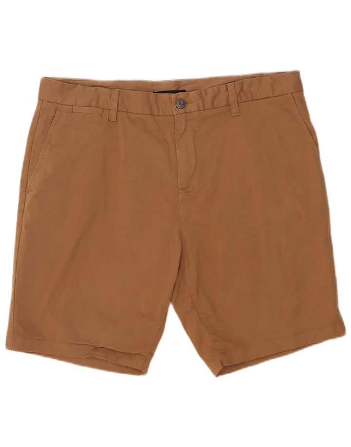 Pantaloncini chino da uomo French Connection W36 grandi in cotone marrone