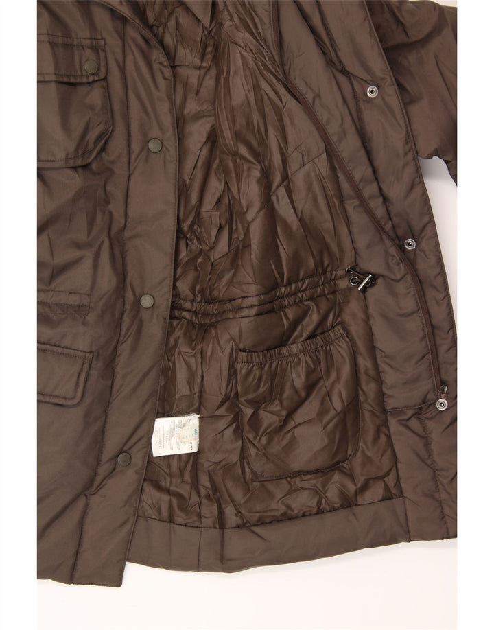 SERGIO TACCHINI Womens Padded Jacket IT 48 XL Brown Polyamide Vintage Sergio Tacchini and Second-Hand Sergio Tacchini from Messina Hembry 