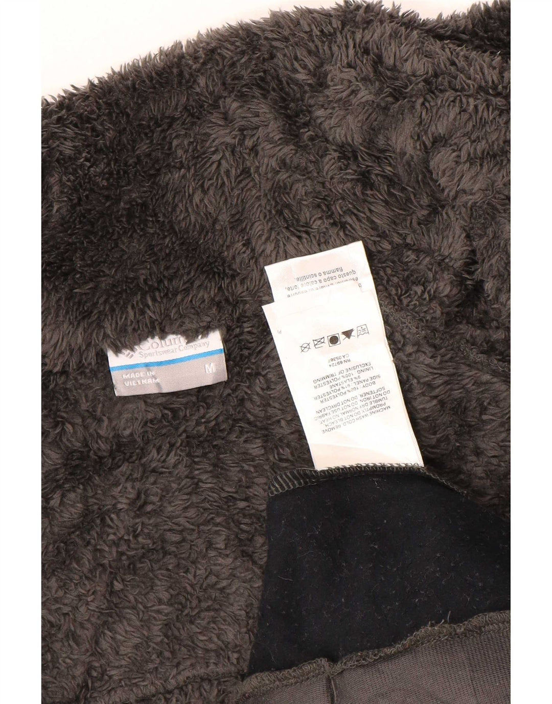 Giacca in pile da donna Columbia UK 14 Poliestere color block grigio medio