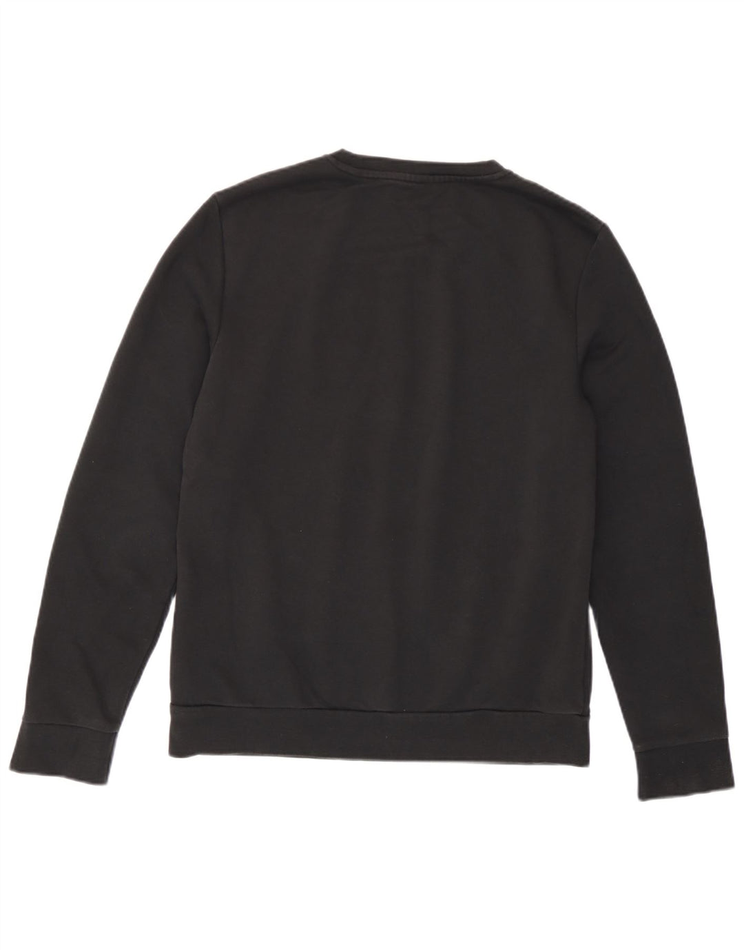 Felpa grafica da donna Adidas Jumper UK 12/14 cotone nero medio