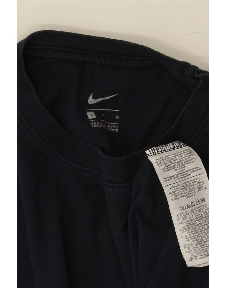 T-shirt da uomo Nike Top Large in cotone blu navy