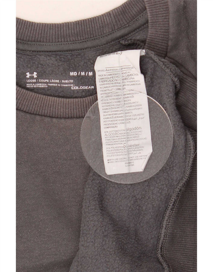 Felpa da uomo Under Armour Maglione in cotone grigio medio