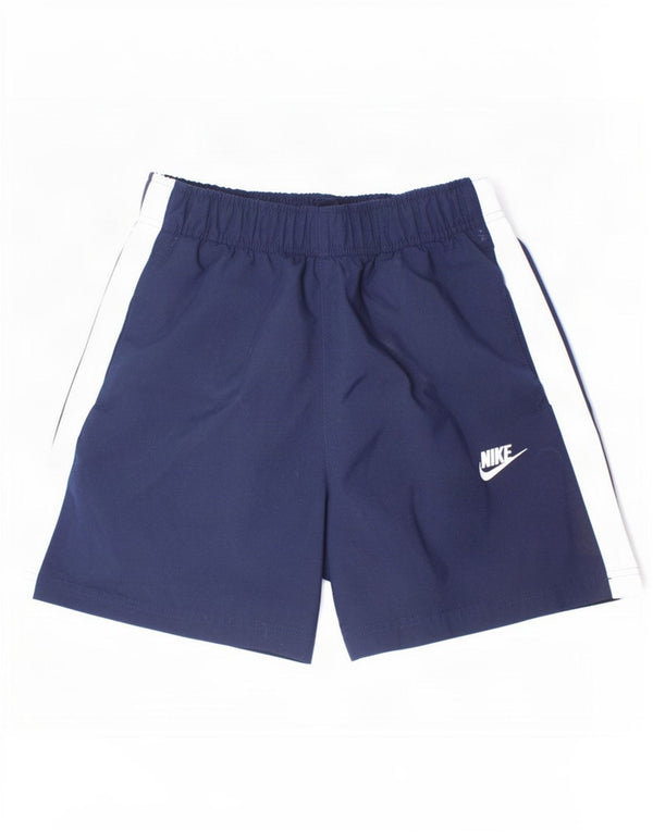 Pantaloncini sportivi Nike da ragazzo 13-14 anni XL Blu navy Colourblock in poliestere