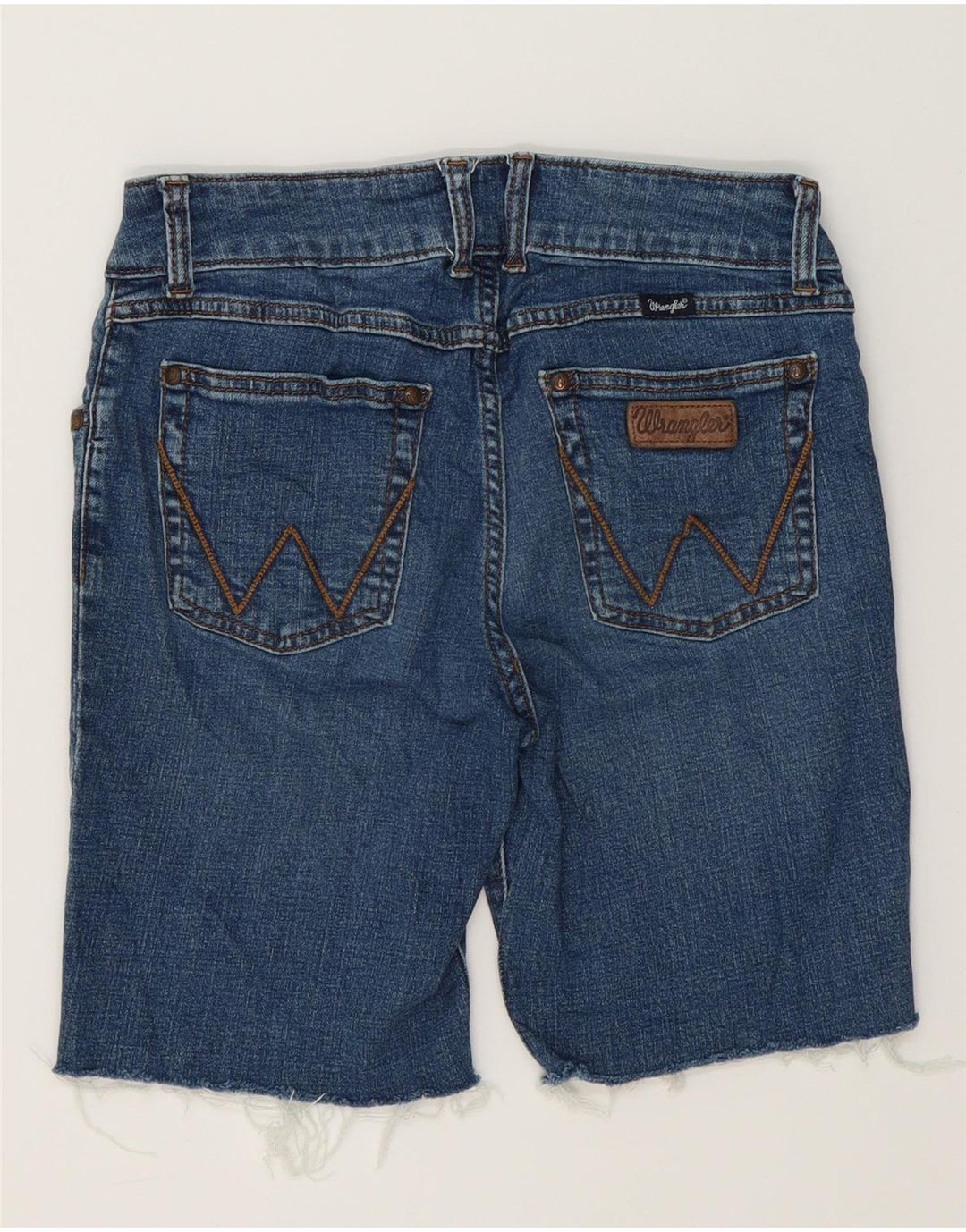 WRANGLER Womens Denim Shorts US 7 Medium W30 Blue Cotton Vintage Wrangler and Second-Hand Wrangler from Messina Hembry 