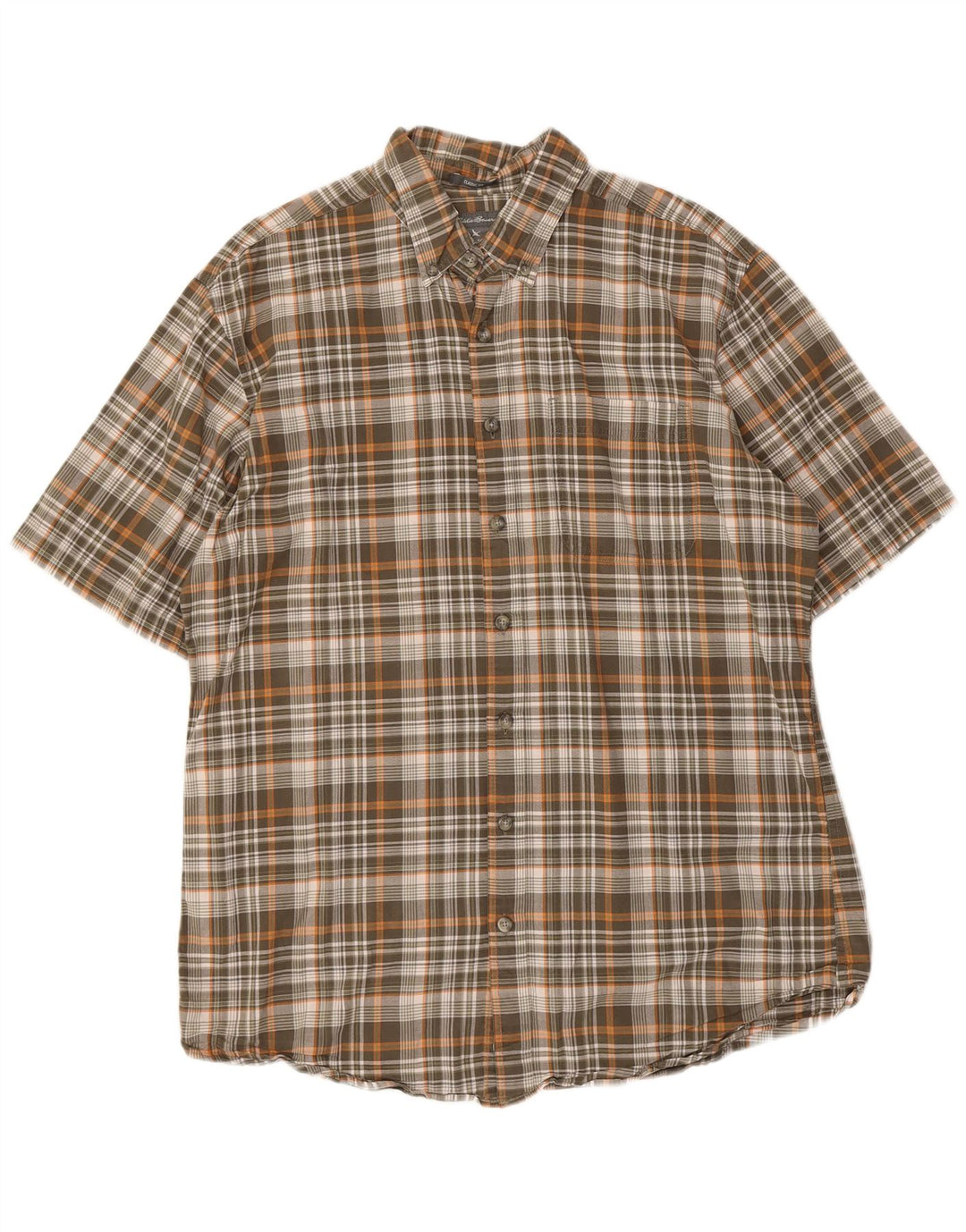Camicia a maniche corte da uomo Classic Fit di Eddie Bauer, grande motivo a quadri multicolore