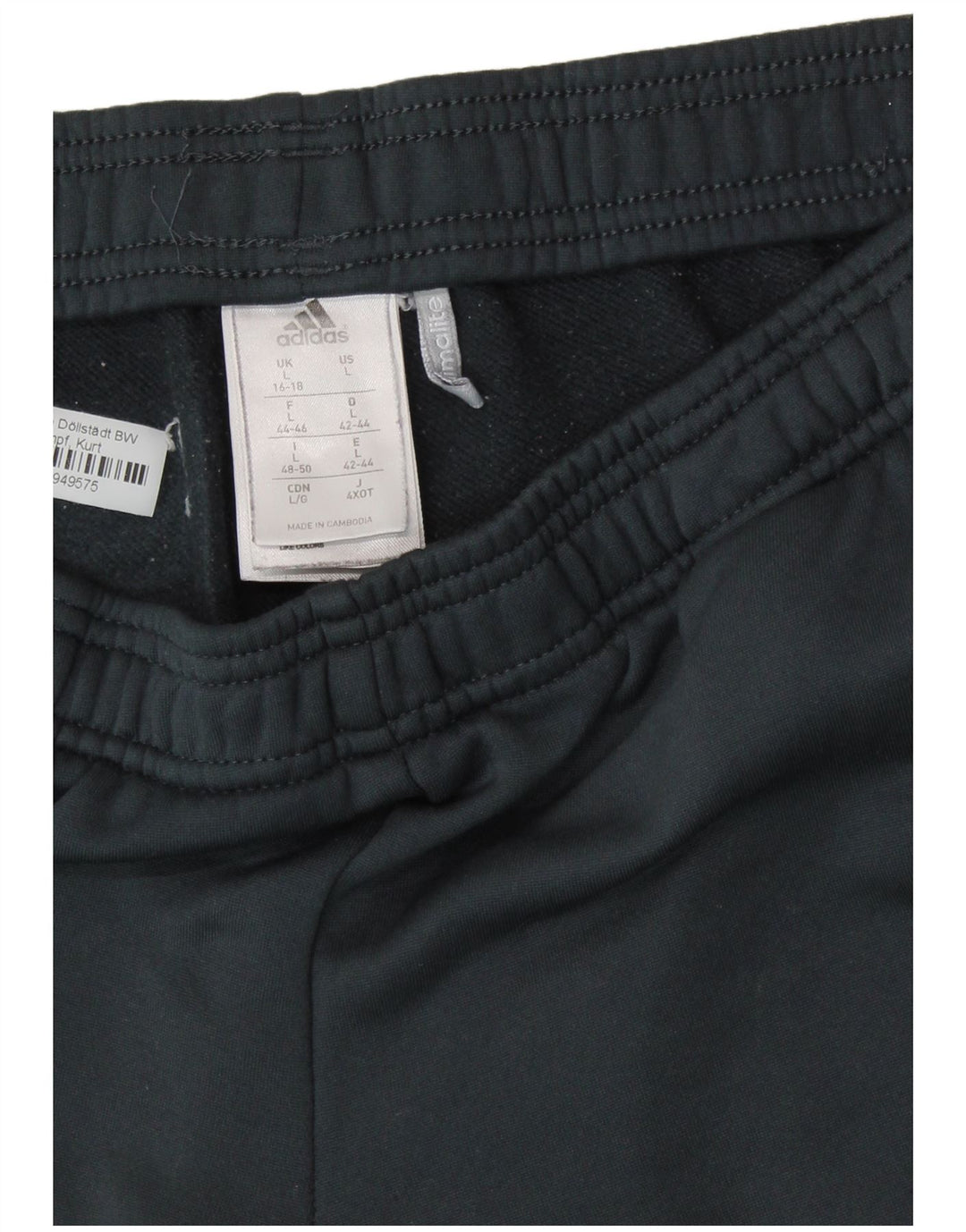 Pantaloni da tuta da donna ADIDAS Joggers UK 16/18 Large Grigio Poliestere