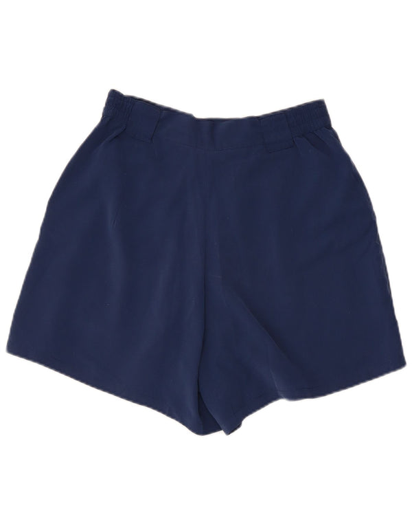 Pantaloncini casual con ancoraggio da donna LOTTO UK 10 Small W26 Poliestere blu navy