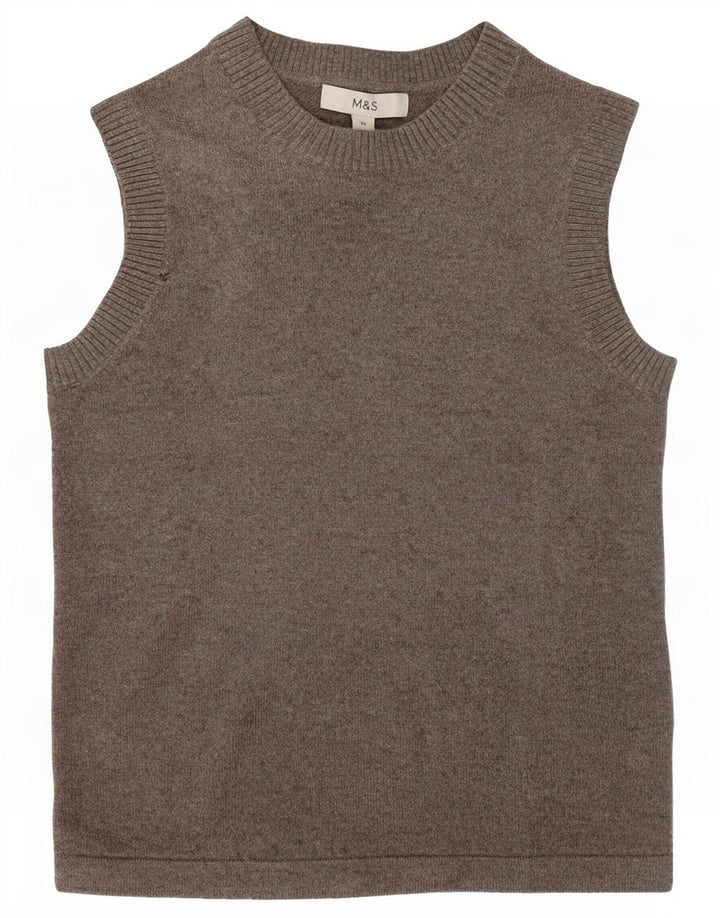 Canotta da donna Marks & Spencer UK 6 XS poliestere grigio