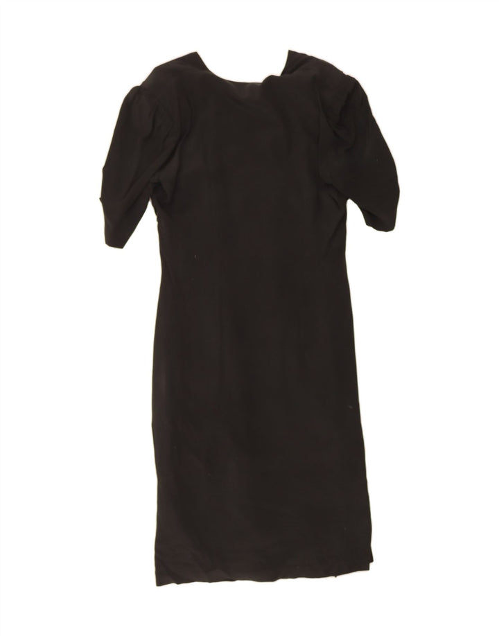 SIRIEM CONFEZIONI Womens Sheath Dress IT 46 Large Black Vintage Siriem Confezioni and Second-Hand Siriem Confezioni from Messina Hembry 