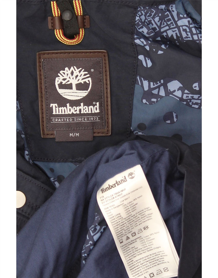 Giacca utility con cappuccio da uomo Timberland UK 38 cotone medio blu navy