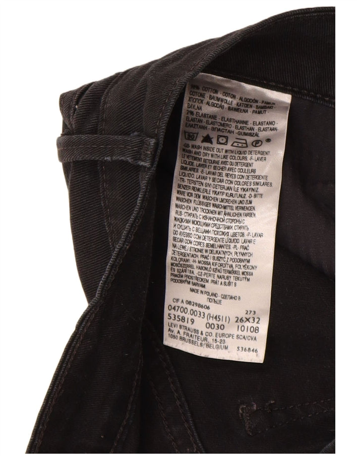 Jeans dritti dal taglio classico Demi Curve da donna LEVI'S W26 L32 neri