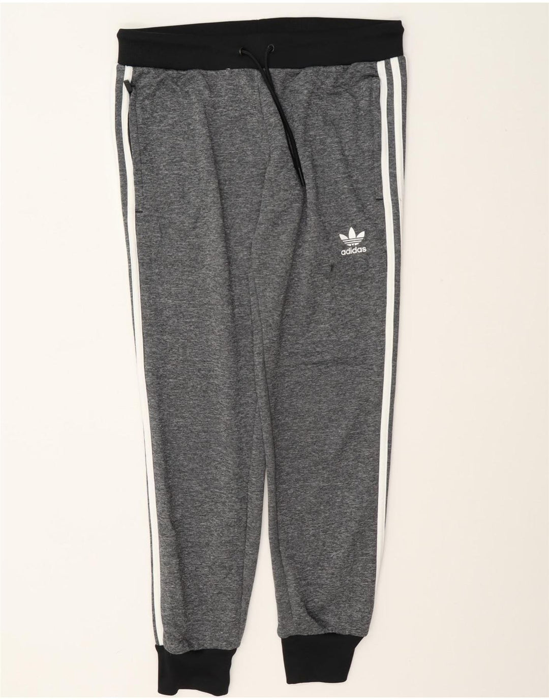 Pantaloni da tuta da donna Adidas Joggers UK 12 Poliestere grigio medio