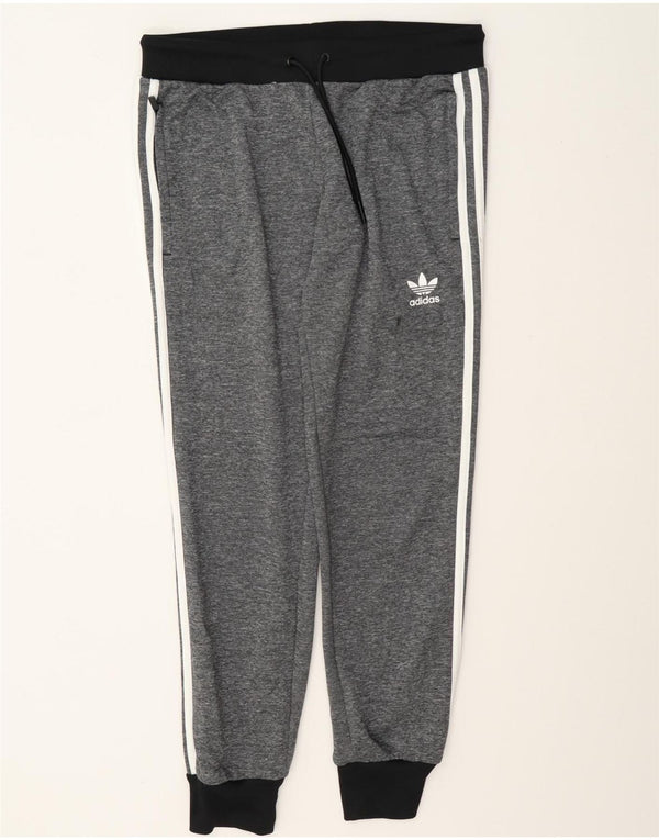 Pantaloni da tuta da donna Adidas Joggers UK 12 Poliestere grigio medio