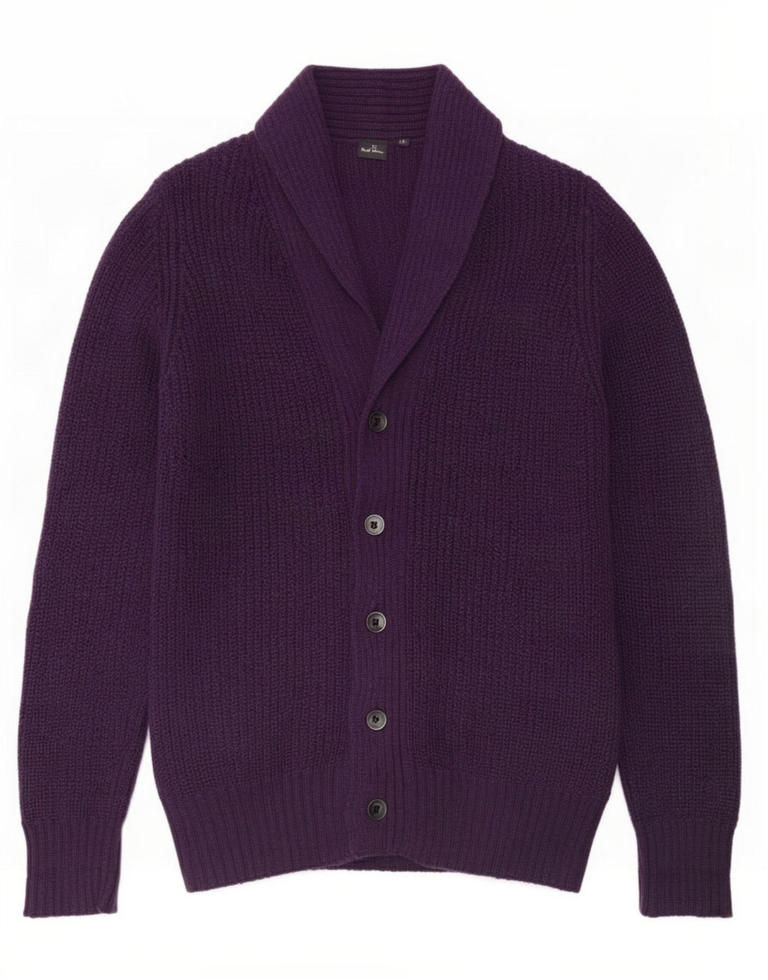 Maglione cardigan da uomo Paul Smith in lana viola medio