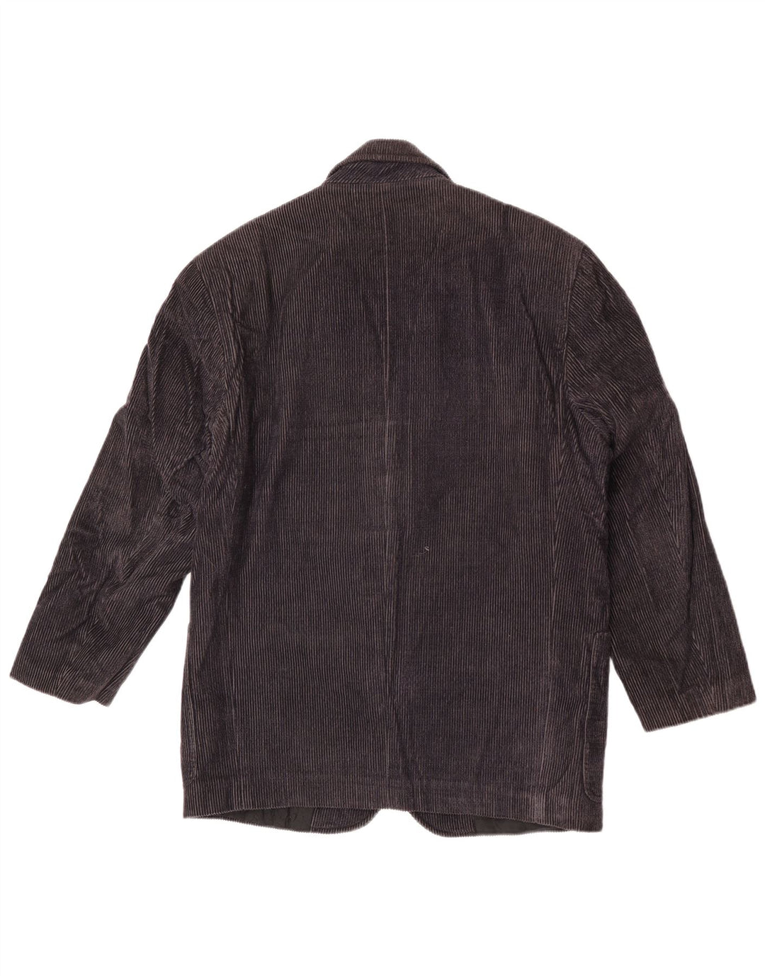Giacca blazer da donna in velluto a coste a 2 bottoni Ferre IT 44 cotone blu navy medio