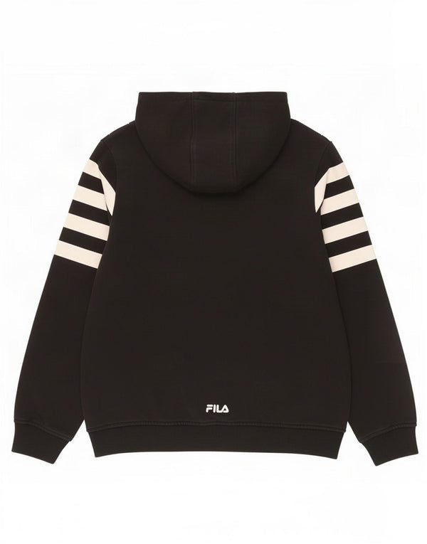Felpa con cappuccio Fila da bambino 11-12 anni in cotone a righe nere