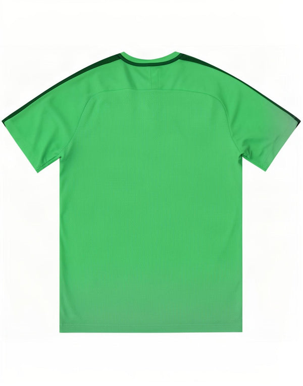 Nike Mens Dri Fit Graphic T-Shirt Top Medium Green Colourblock Polyester