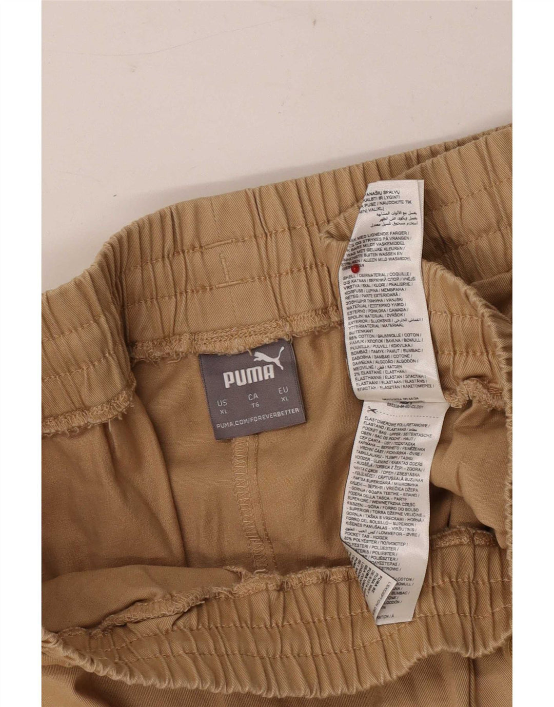 Pantaloni regolari da uomo Puma XL W38 L28 cotone kaki