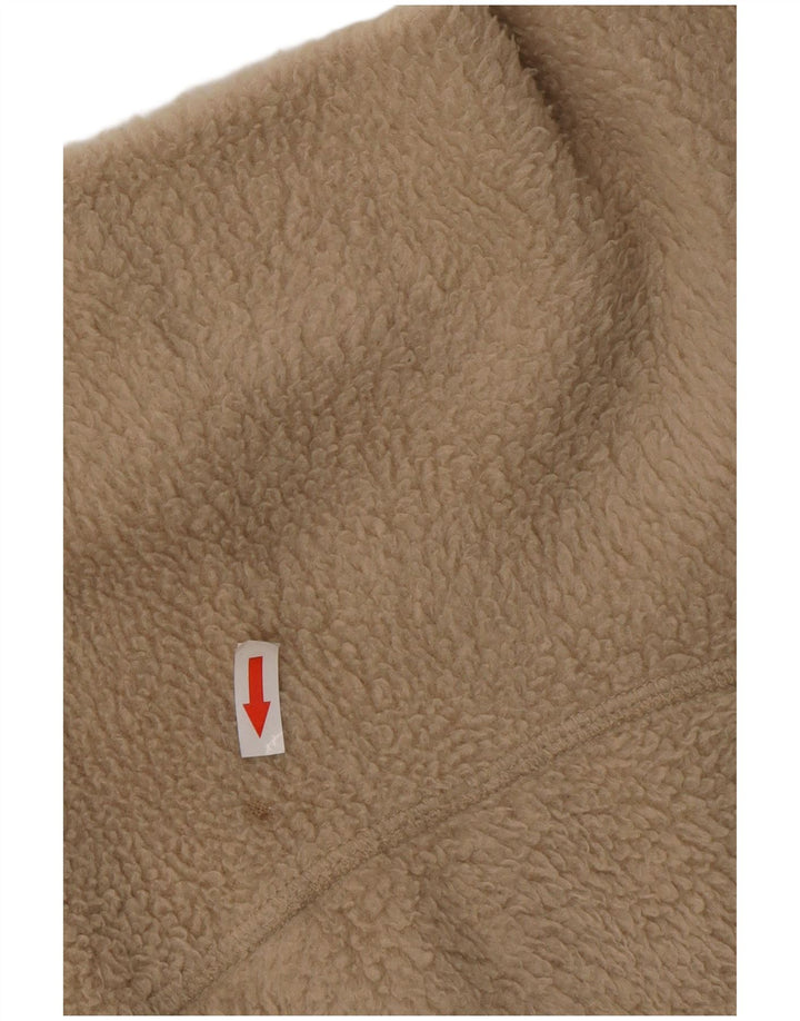 Giacca in pile da uomo FILA UK 44 2XL Poliestere color block beige