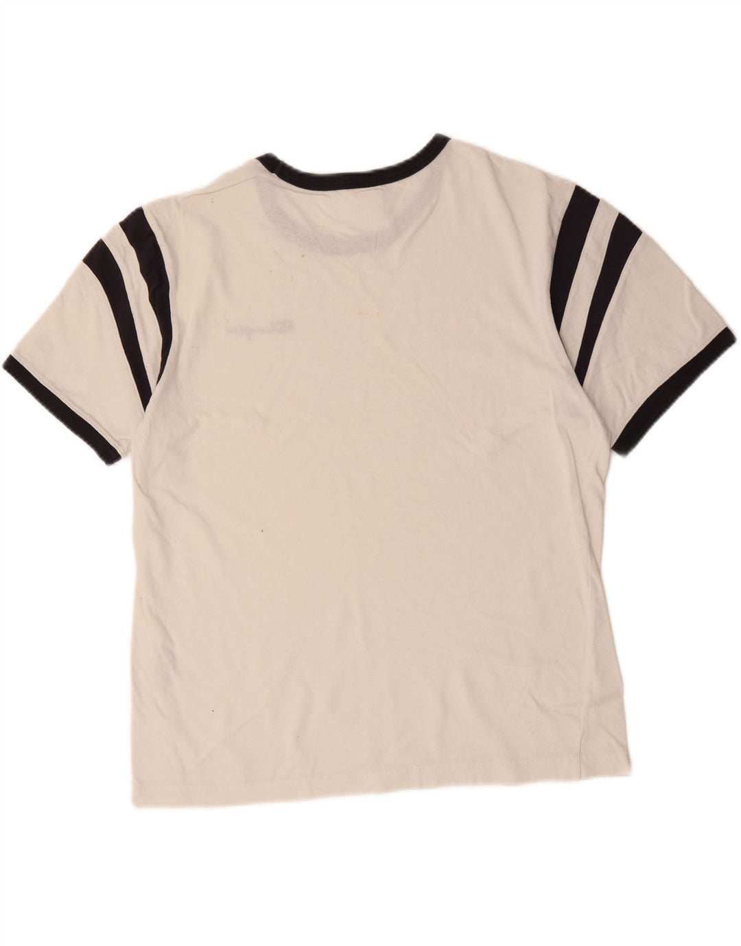 T-shirt da uomo CHAMPION Top in cotone color block bianco medio