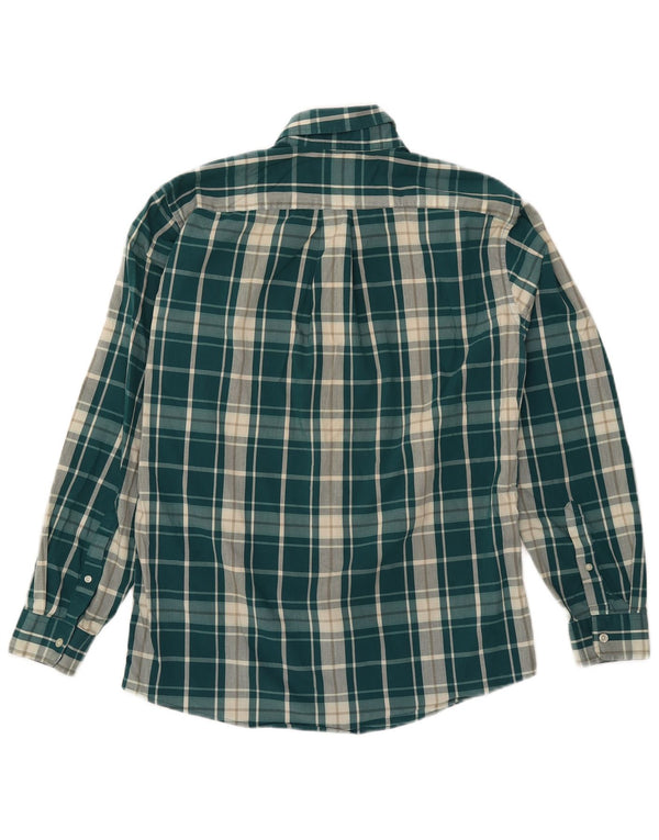 EDDIE BAUER Camicia da uomo dalla vestibilità classica in cotone a quadri verde medio