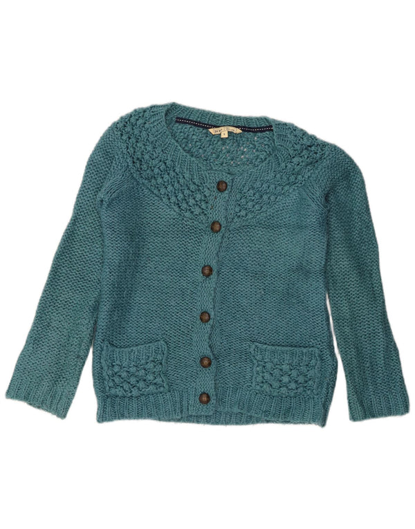Maglione cardigan da donna Fat Face UK 8 piccolo acrilico blu