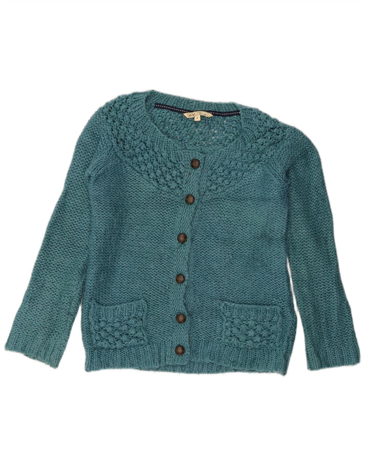 Maglione cardigan da donna Fat Face UK 8 piccolo acrilico blu