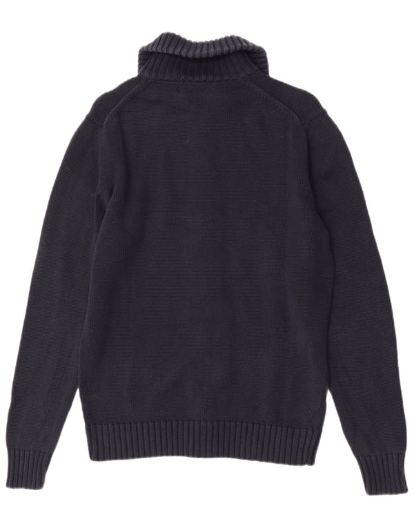 Maglione cardigan da uomo Zara blu navy medio