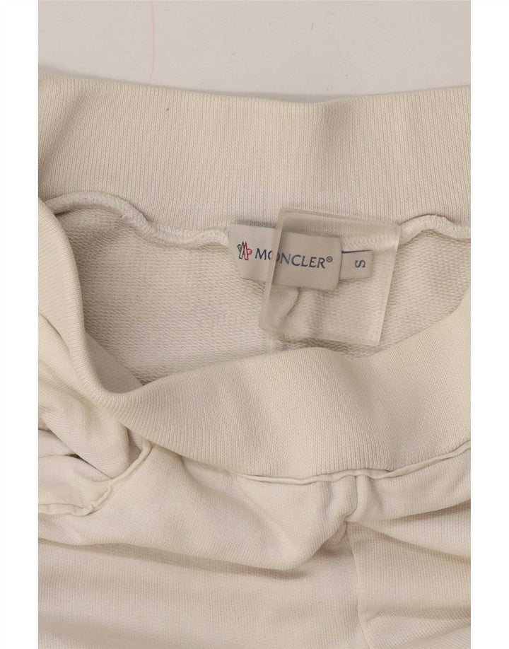 Moncler Pantaloni da tuta da donna Joggers UK 10 Small Bianco