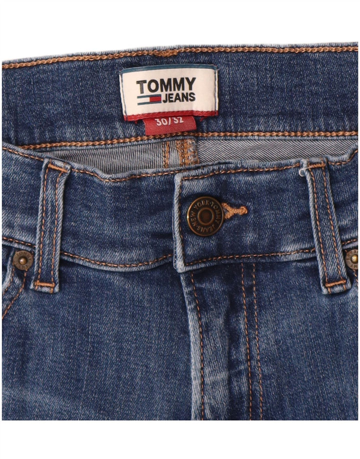 Jeans slim da uomo Tommy Hilfiger W30 L32 cotone blu