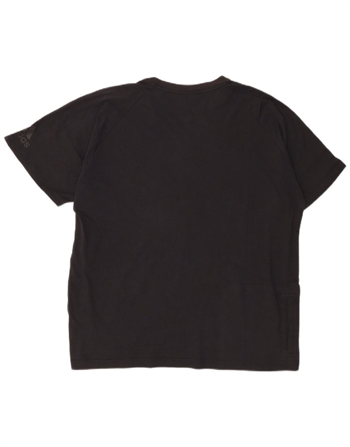 T-shirt da uomo Adidas Top XL in cotone nero