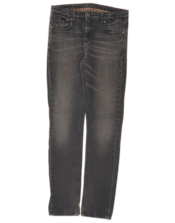 Tommy Hilfiger Ragazzi Slim Jeans 15-16 anni W30 L31 Cotone grigio