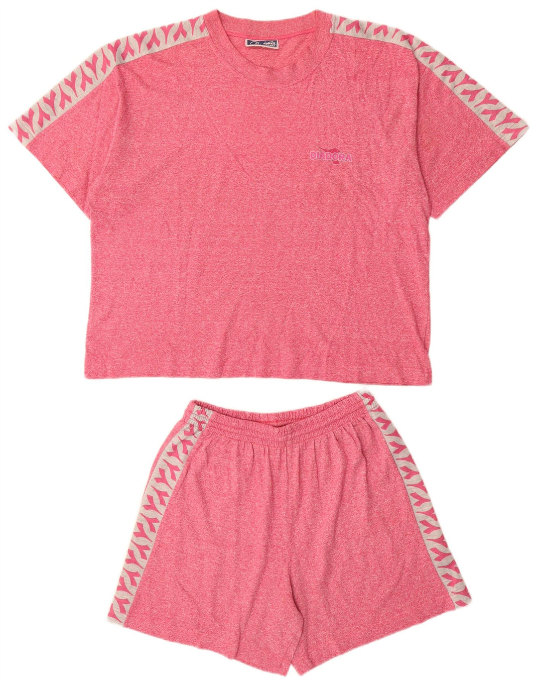 DIADORA Set da 2 pezzi con grafica oversize da donna UK 10 piccolo rosso cotone