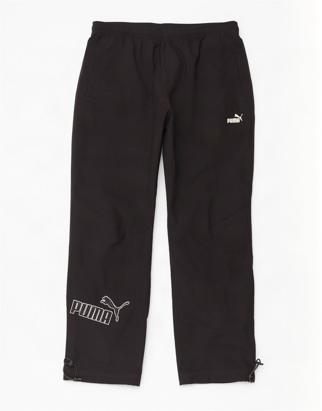 Pantaloni da tuta da uomo Puma Large neri in poliestere
