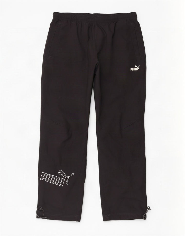 Pantaloni da tuta da uomo Puma Large neri in poliestere