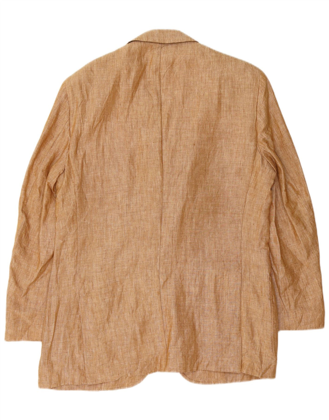 Giacca blazer da uomo a 3 bottoni El Corte Ingles IT 50 grande lino marrone