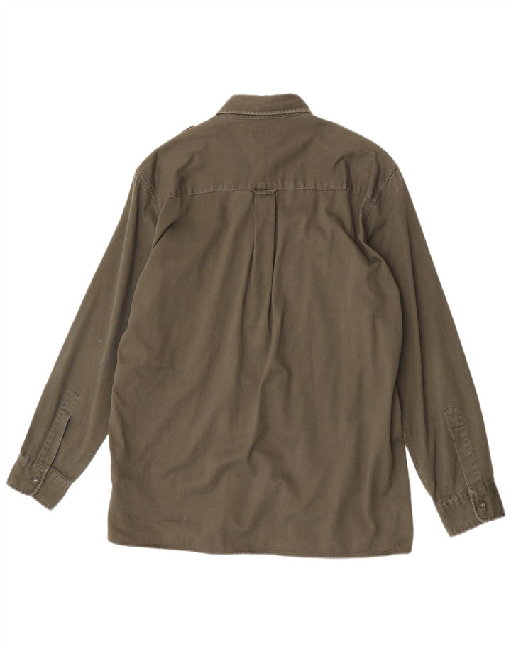 Camicia militare da uomo Rifle, cotone kaki medio