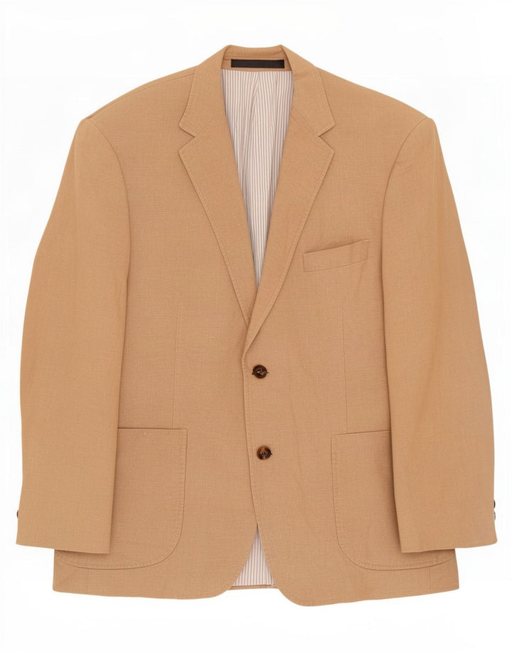Giacca blazer a 2 bottoni Marks & Spencer da uomo UK 40 Lino beige medio