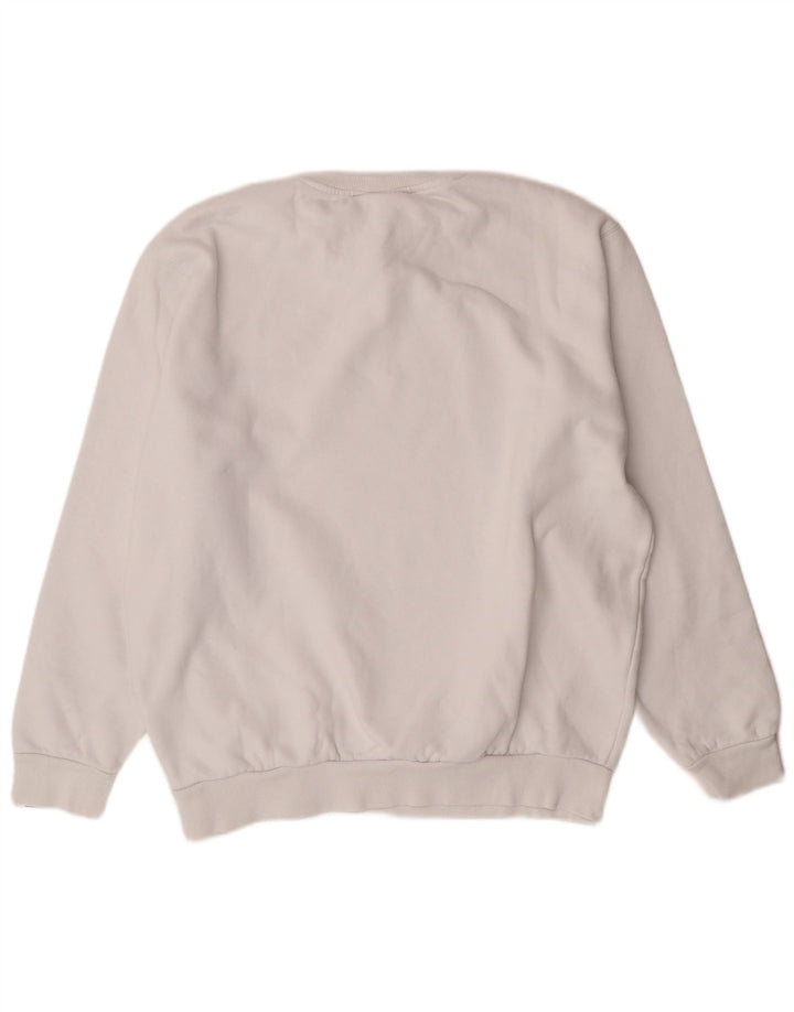 ELLESSE Felpa da Uomo Maglione Grande Cotone Bianco