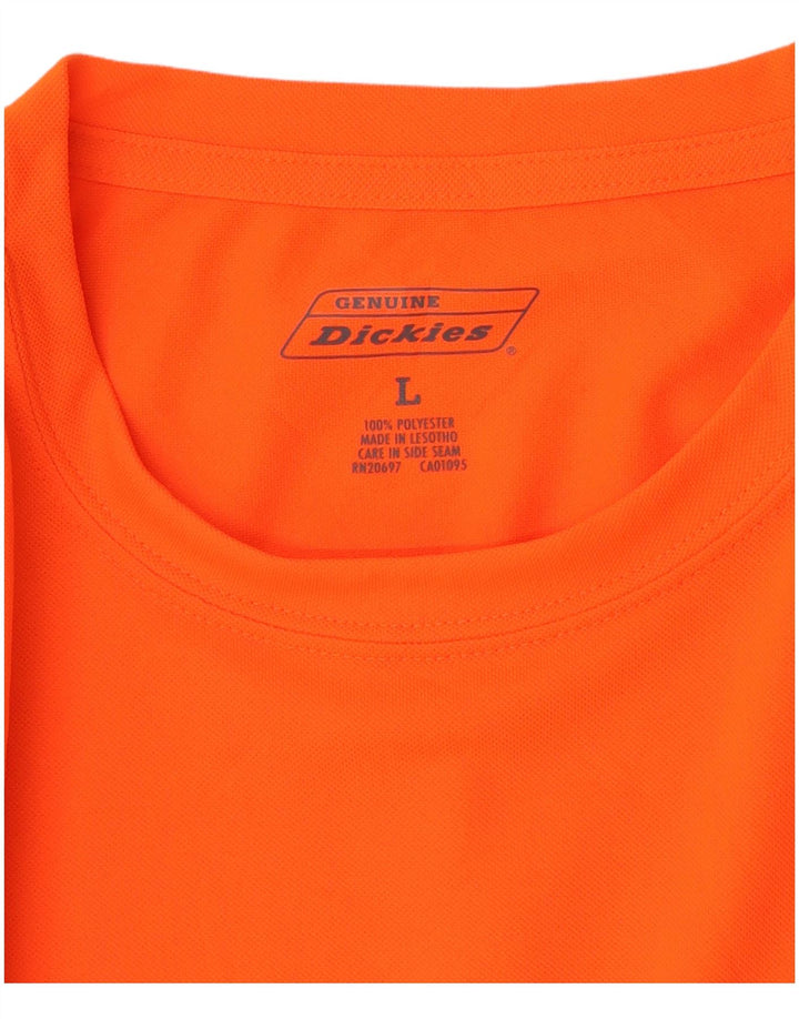 Dickies Top da uomo a maniche lunghe grande arancione in poliestere