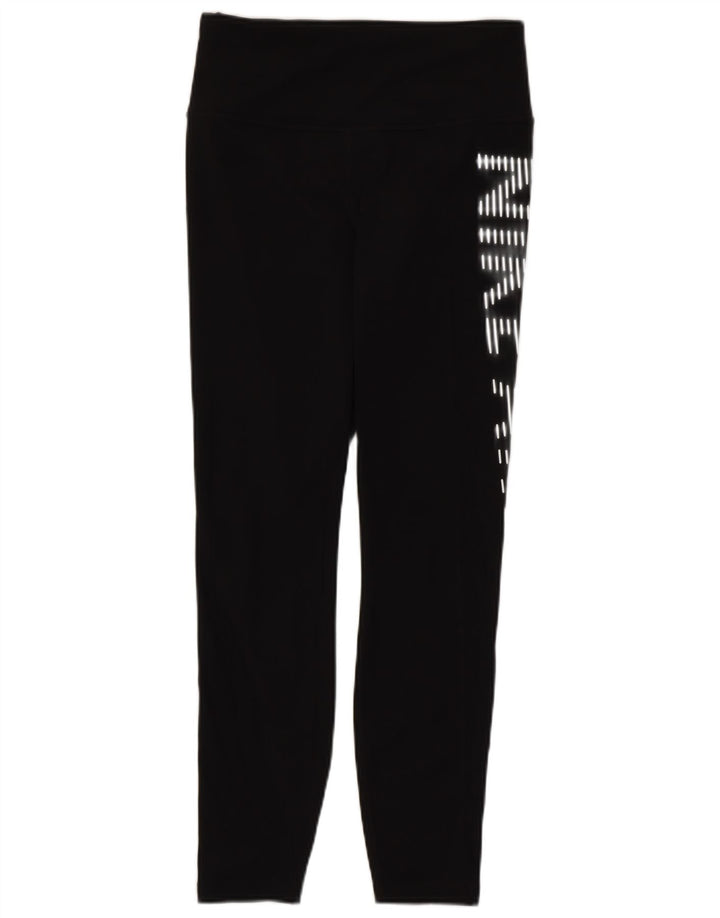 Leggings grafici Nike Dri Fit da donna UK 8 piccoli neri