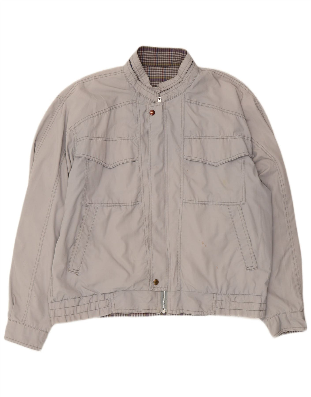 Giubbotto bomber vintage da uomo UK 40 grande grigio