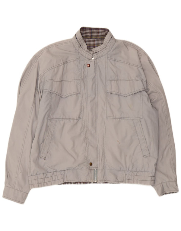 Giubbotto bomber vintage da uomo UK 40 grande grigio