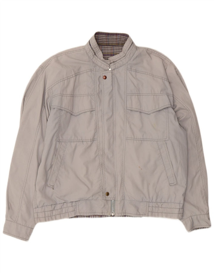 Giubbotto bomber vintage da uomo UK 40 grande grigio