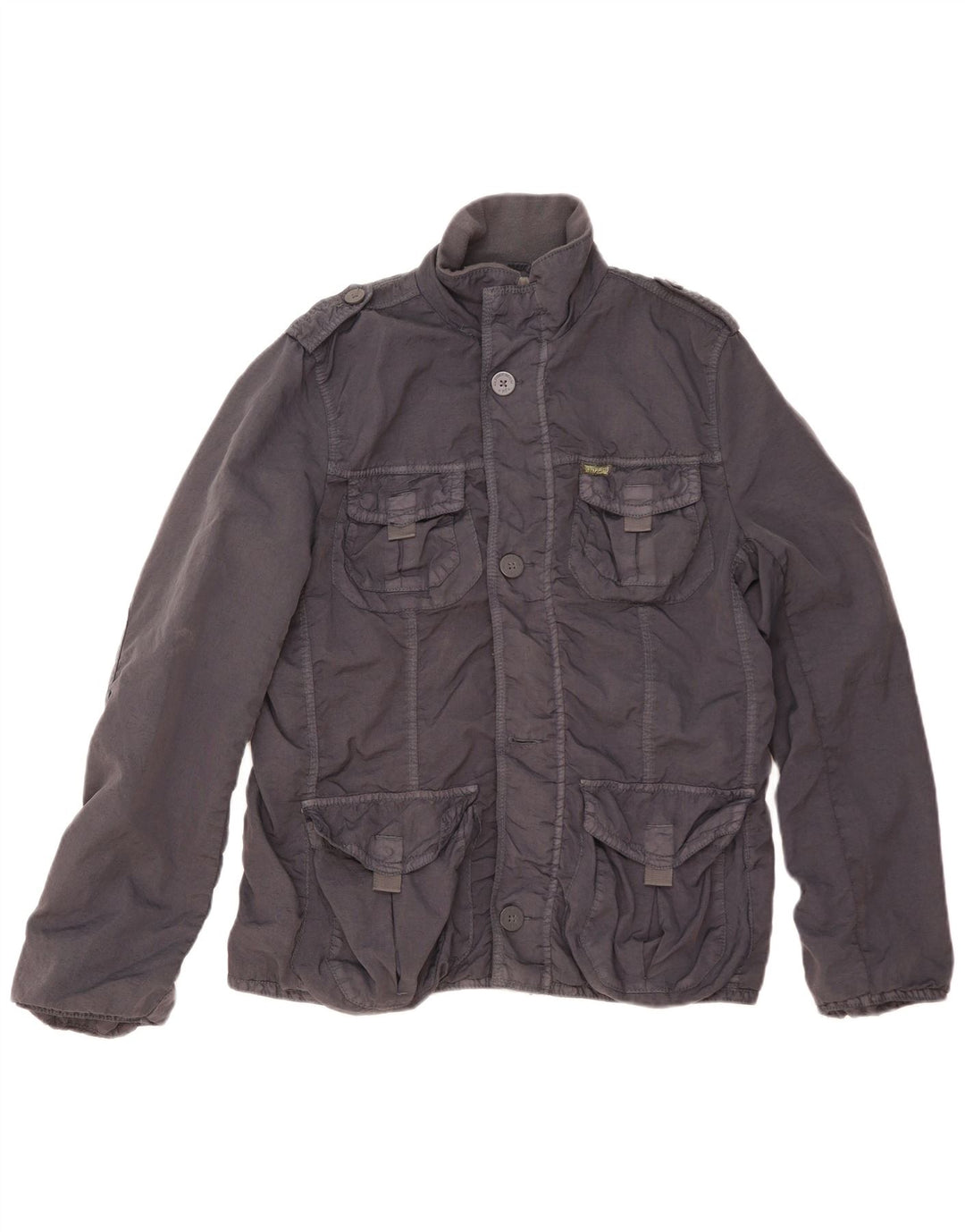 TOMMY HILFIGER Giacca militare da uomo UK 38 Nylon blu navy medio