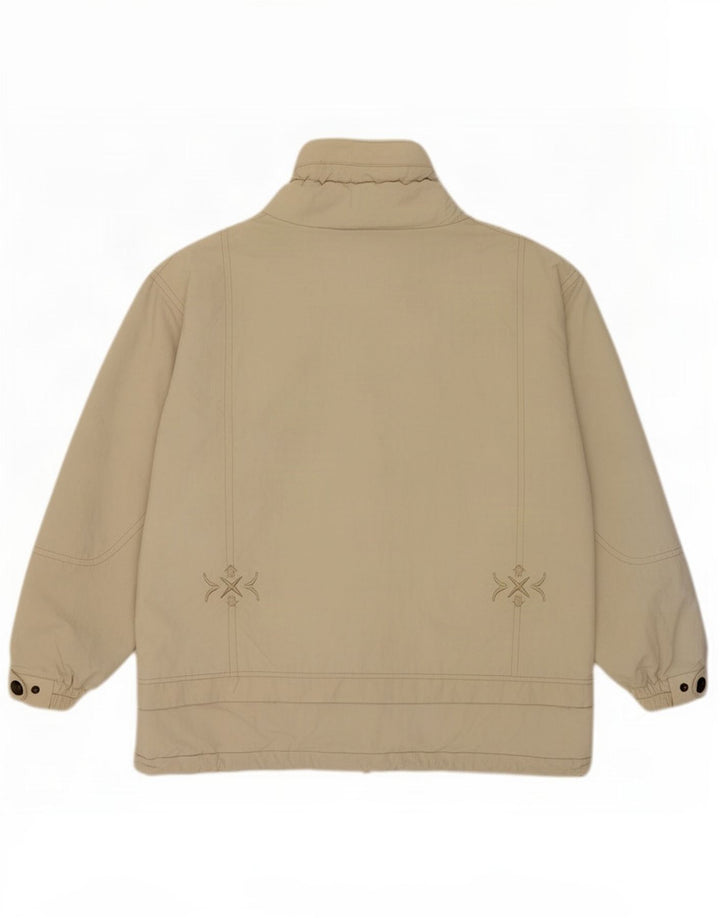 Giacca anorak da uomo con grafica ampia e logo UK 38 Poliammide beige medio