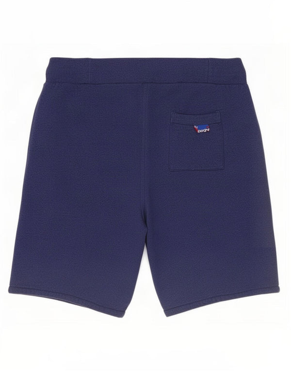 Pantaloncini sportivi grafici da uomo Superdry grandi in cotone blu navy