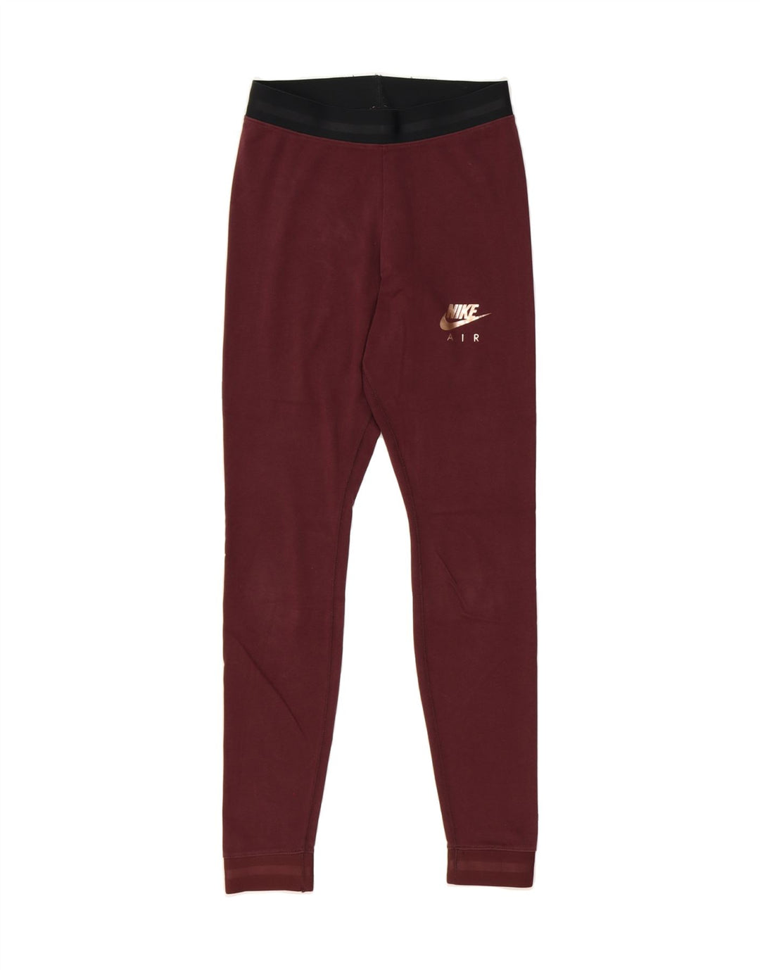 NIKE Womens Leggings UK 10 Small Burgundy Cotton Vintage Nike and Second-Hand Nike from Messina Hembry 