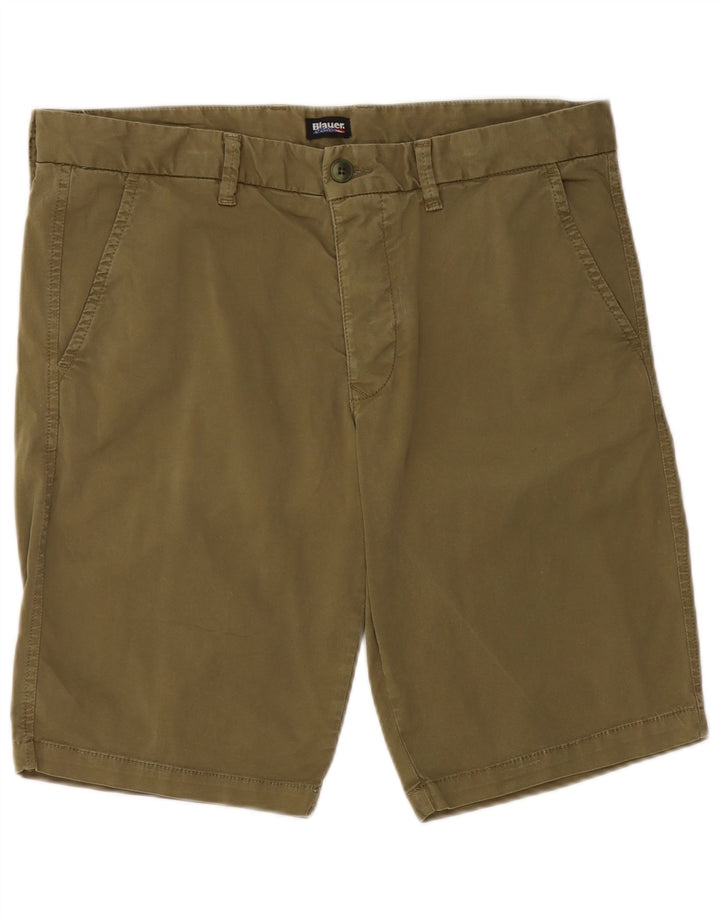Pantaloncini chino da uomo Blauer W33 cotone kaki medio