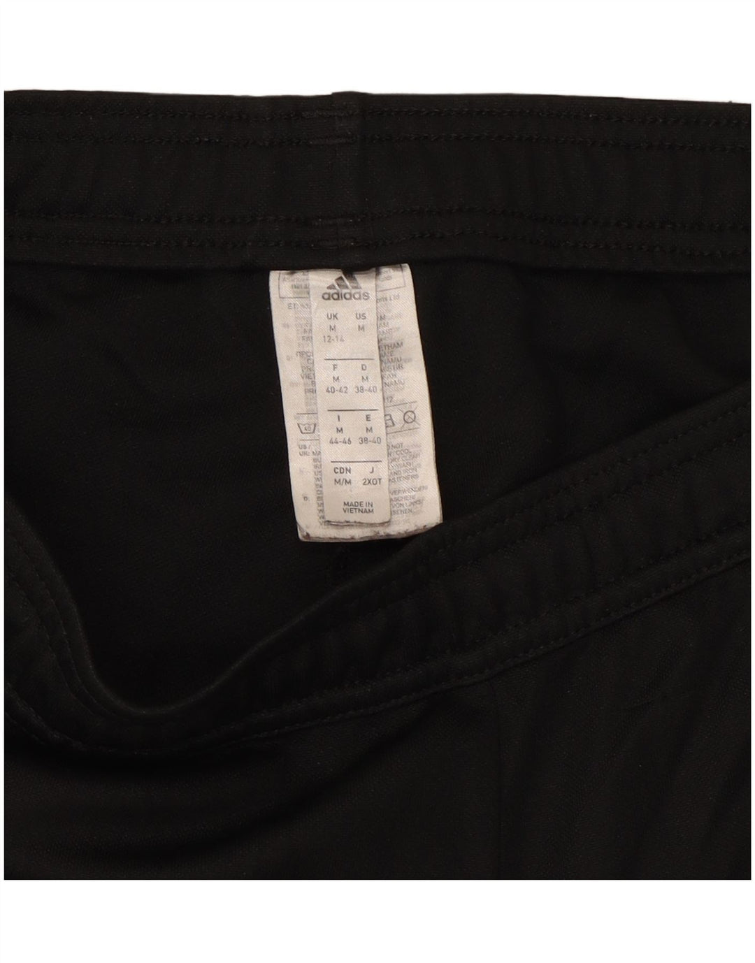 ADIDAS Womens Tracksuit Trousers UK 12/14 Medium Black Polyester